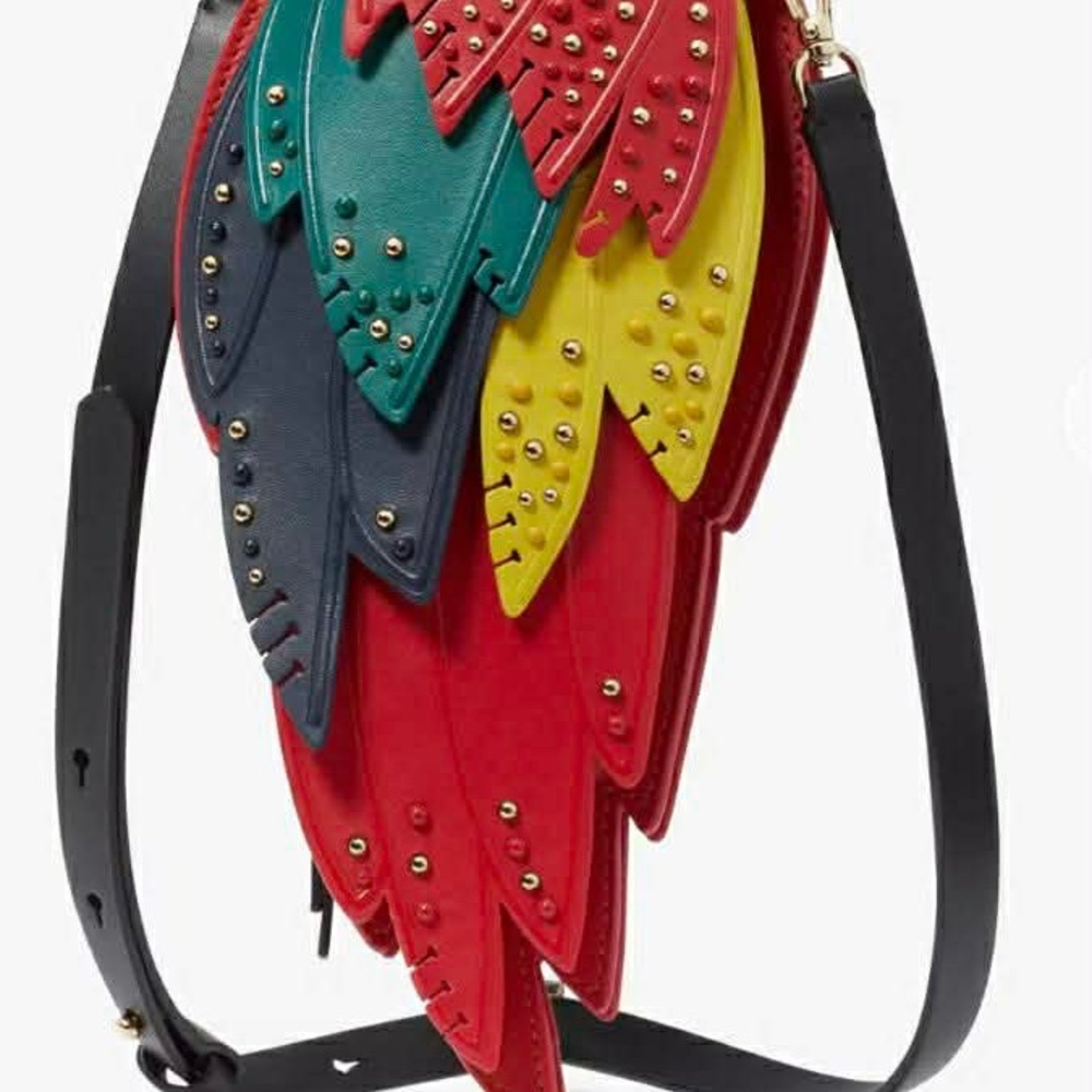 Kate Spade Rio Parrot Crossbody Bag - Retail $458 NWT RARE Novelty - Picture 4 of 10
